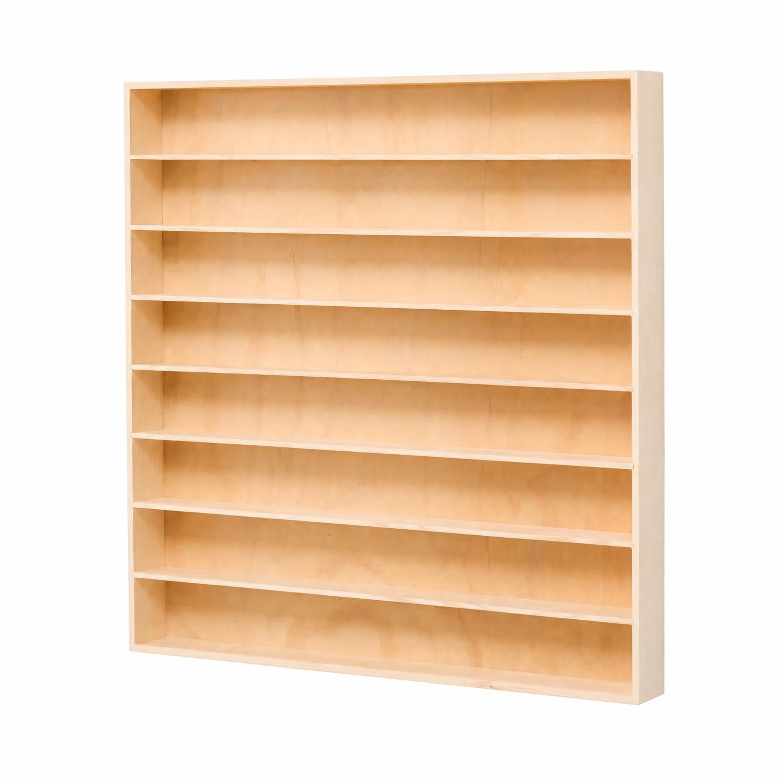 harayaa Estanría Expositora Multinivel Práctico Estanría Rectangular Pared corativo para Dormitorio, 8 Rejillas Sin Tapa