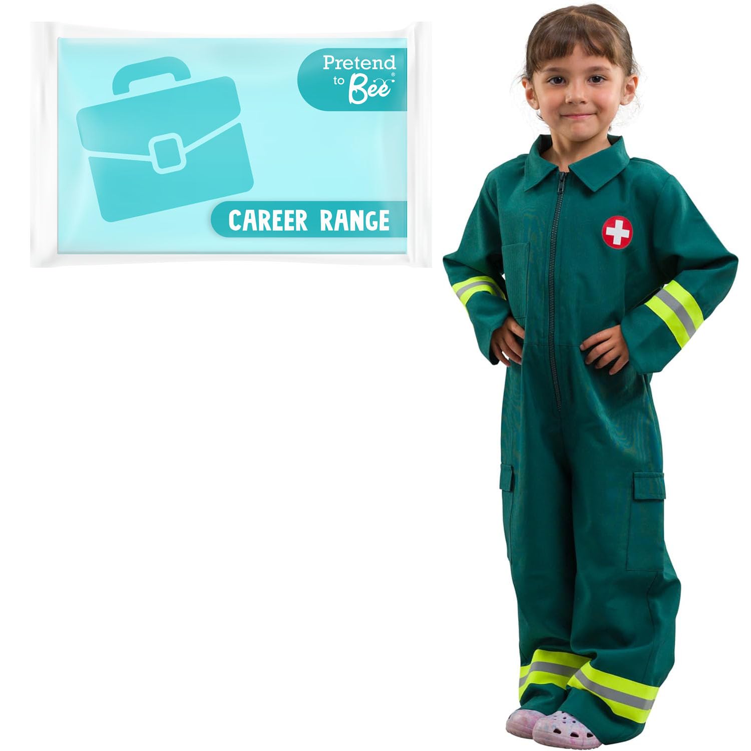 Pretend To Bee - Paramedic Boiler Suit Costume - 5 - 7 Years