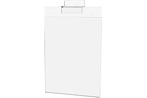 12 Pack - 5" x 7" Slatwall Sign Holder: Showcase Advertisements for...