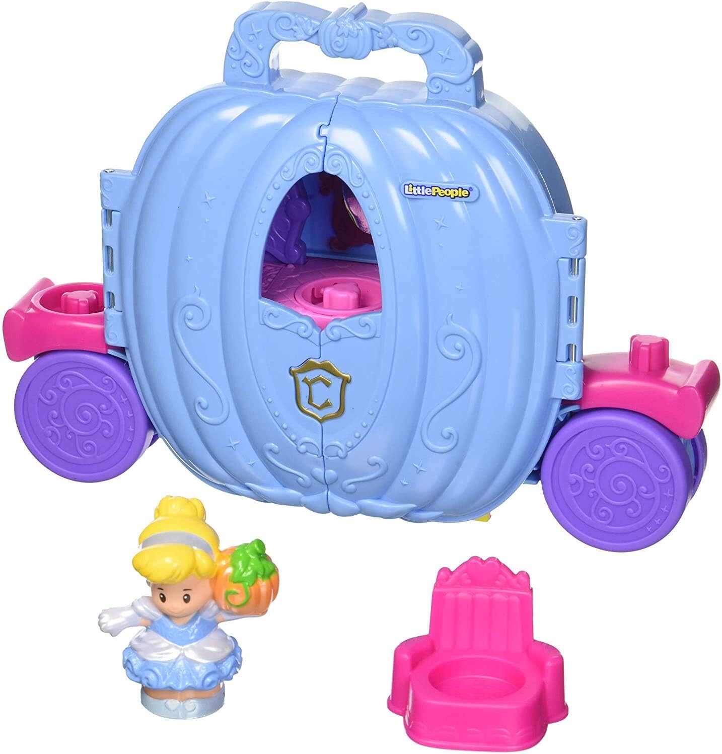 Flash Deals - 50% OFF Fisher-Price Little People Disney Princess, Cinderella's Carriage,Multicolored,5 Get Popular Offer Fisher-Price Little People Disney Princess, Cinderella's Carriage,Multicolored,5