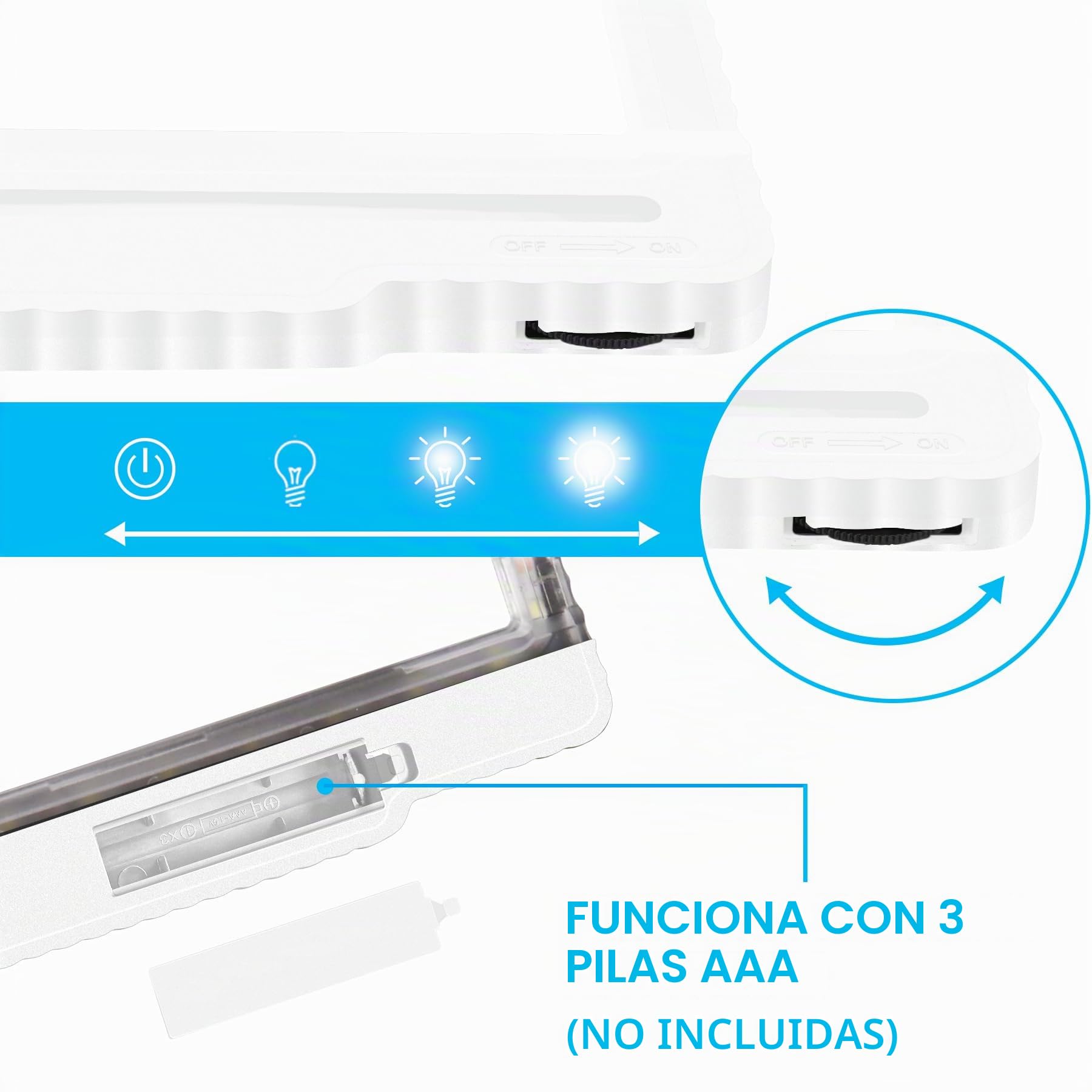 Lupa 5X con luz y cuello de cisne flexible, 43 LED, aumento de página completa, 23 x 16,5 cm, para personas mayores con visión envejecida