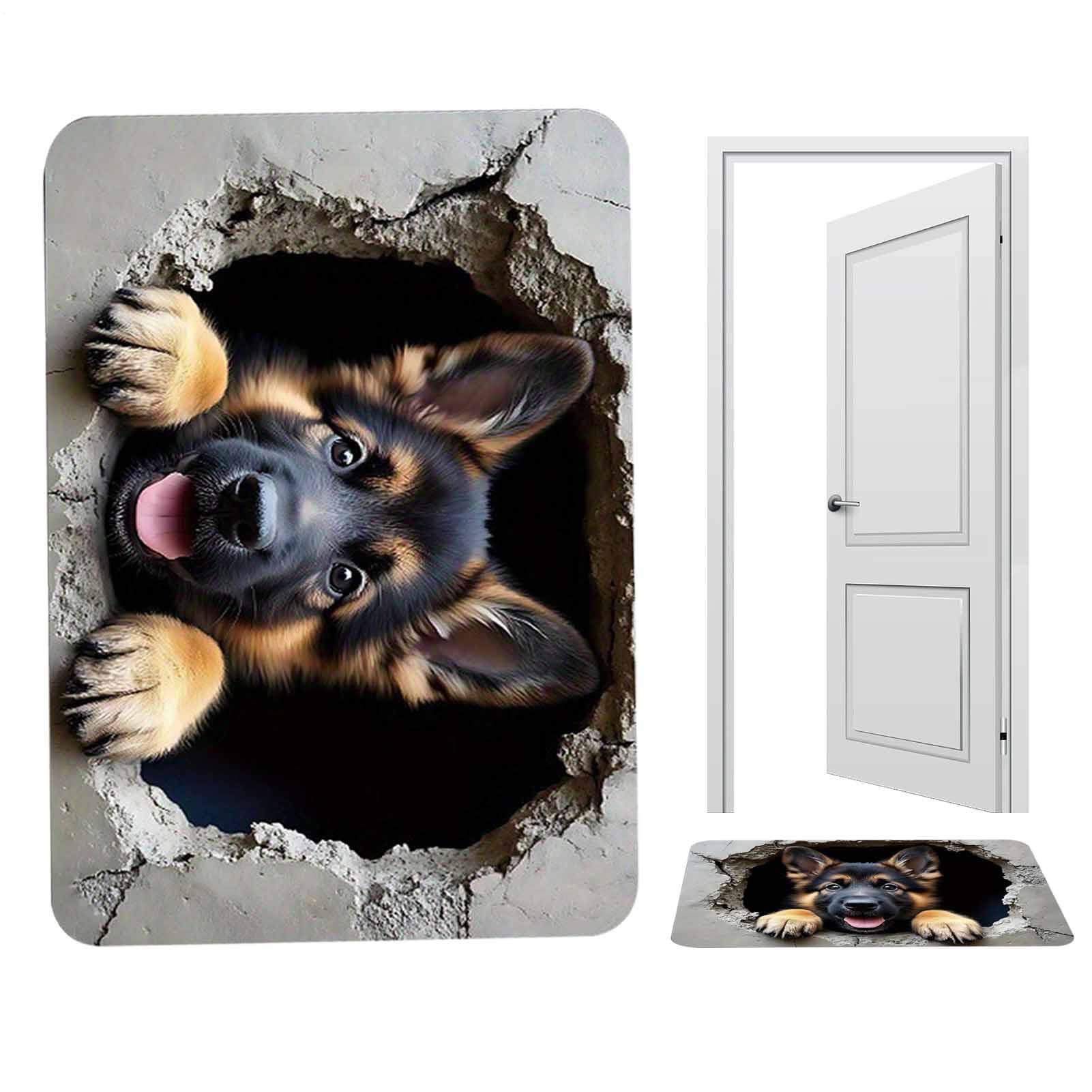 Tapis illusion 3D antidérapant pour éviter les glissades des animaux