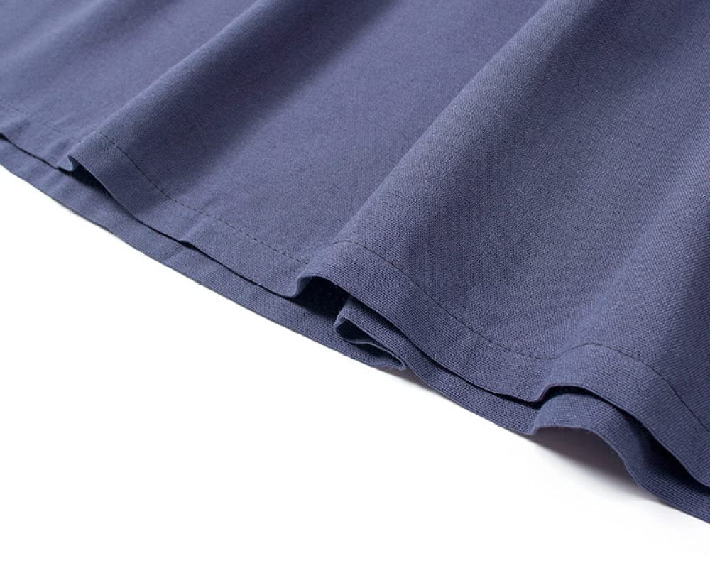 Faldas Mujer Reino Unido,Faldas Plisadas Elásticas para Mujer Midi Elegante Decoración De Botones Falda De Talle Alto De Péndulo Grande Faldas De Invierno Negra(Blue One Size)