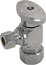 Keeney 2622PCLF 5/8-Inch O.D. by 3/8-Inch O.D. Lead Free Quarter Turn Angle Valve, Chrome - coolthings.us
