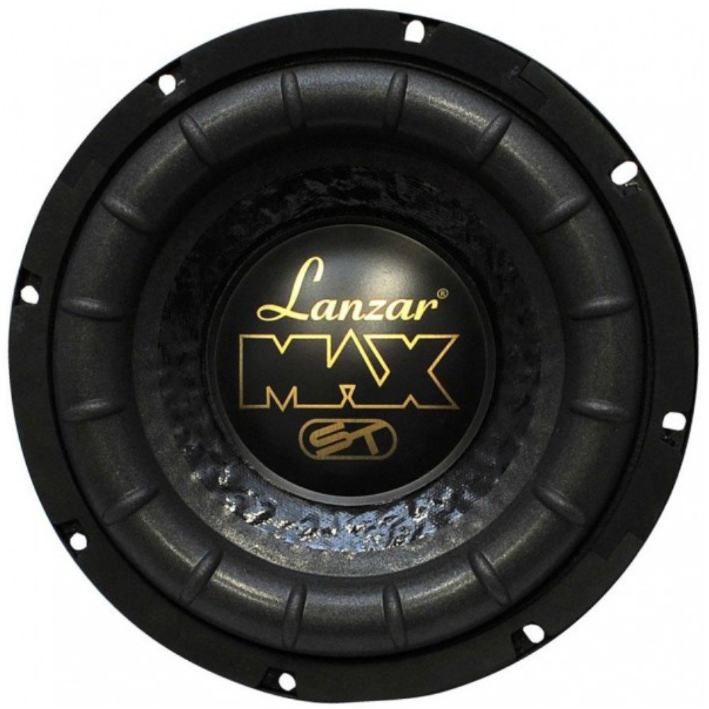 1 LANZAR MAX8 subwoofer 20 cm 200 mm 8" diamètre 300 Watts rms et 600 Watts Max Capot Panneau Coffre Auto Voiture Simple Bobine 4 ohms, 1 pièce