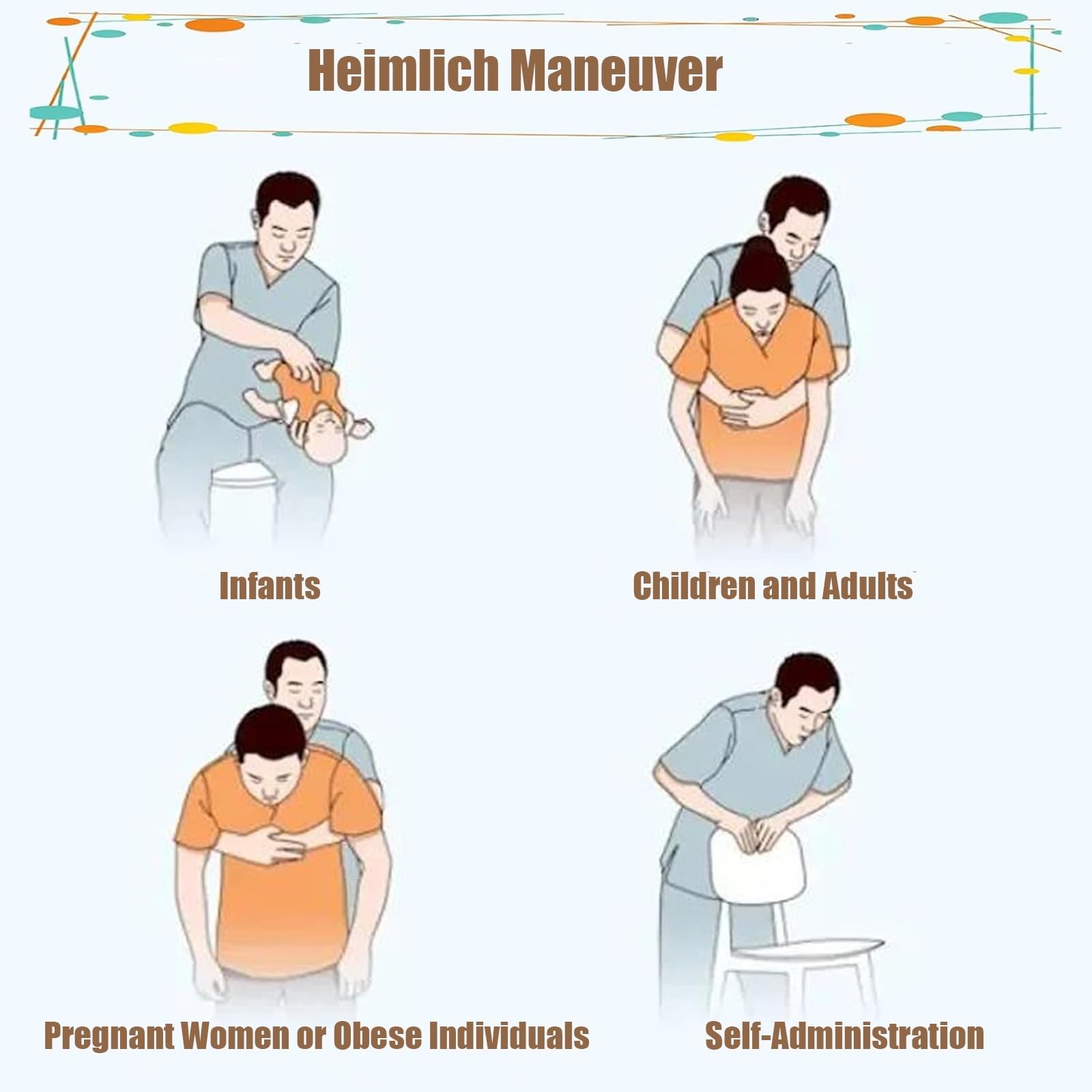 Chaleco De Entrenamiento De Primeros Auxilios Heimlich Entrenamiento De Primeros Auxilios Rcp Portátil Para Demostraciones De Enseñanza Aldult A
