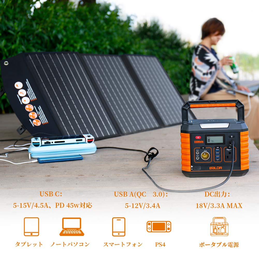Amazon.co.jp: BALDR ソーラーパネル 60W ソーラーチャージャー