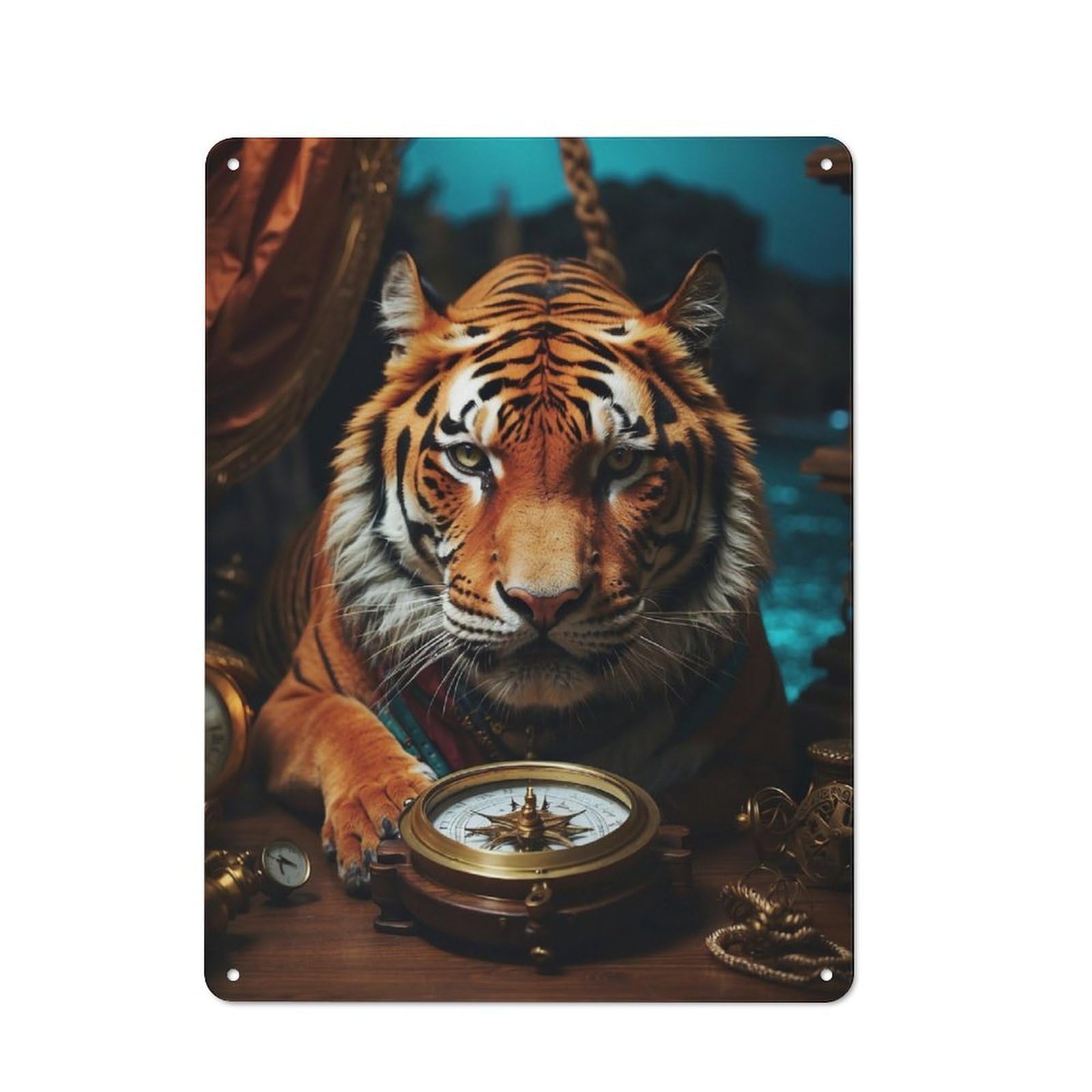 Junmoney Magnetic Majesty Retro Metal Plaque 40X30cm Featuring For Home Bar Wall, For Room Styling Across Home Bars And Entertaining Spaces