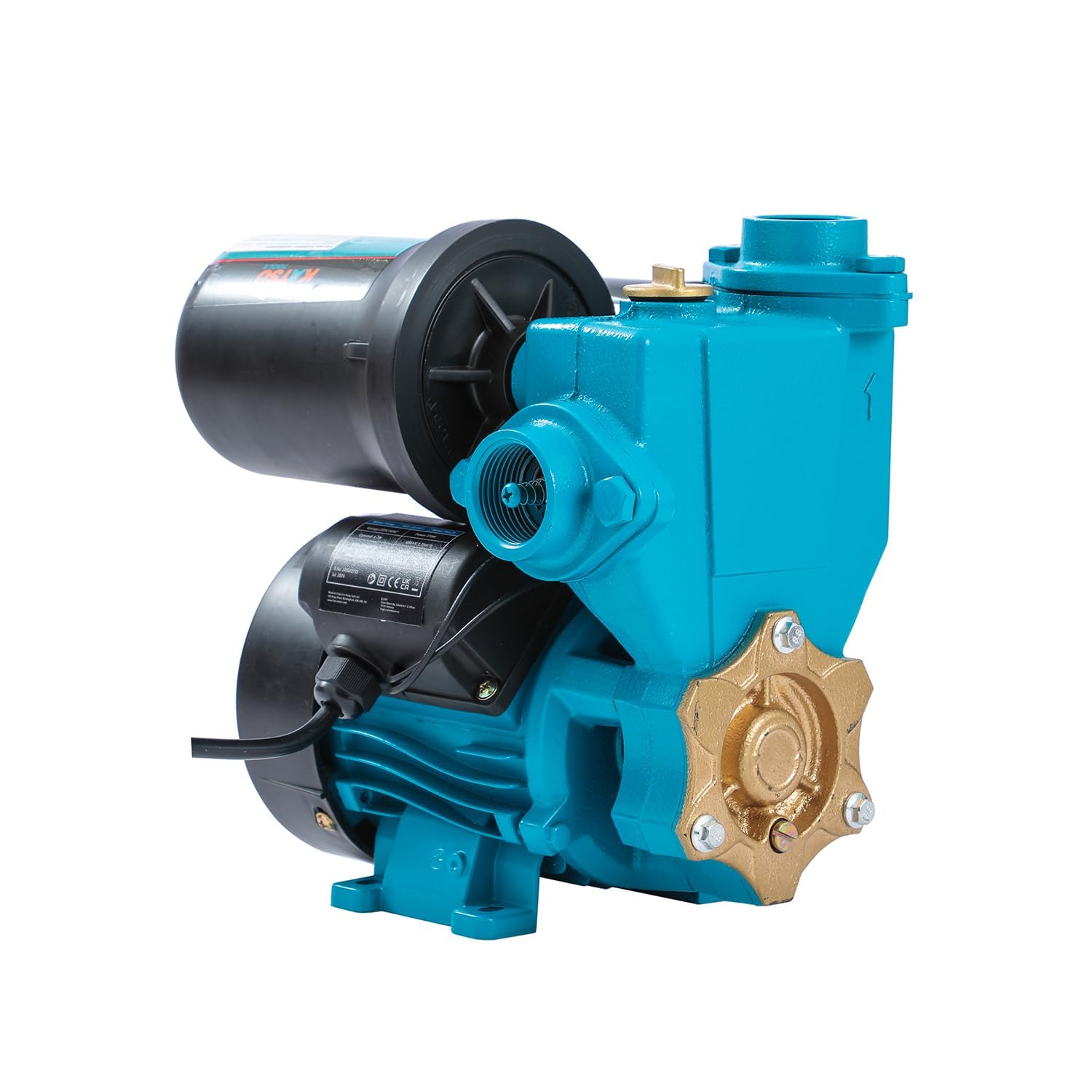 Katsu Tools Turquoise Water Booster Pump Semi-Automatic Pressure Control Self Priming 370W Suitable For Home Household Garden Water Taps 151407