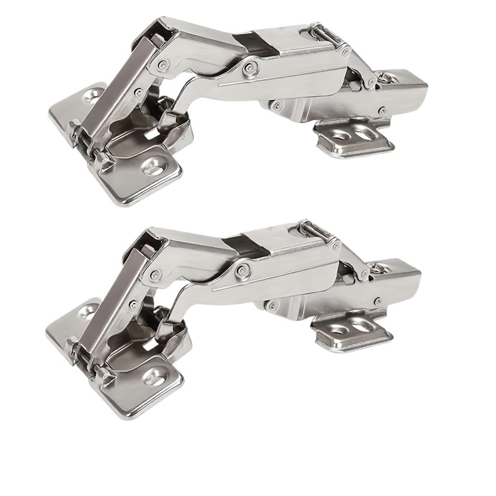 2pcs Cabinet Large Angle Hinge, 165 Degree Hydraulic Damp Buffer Door Hinges, Soft Close Furniture Hardware