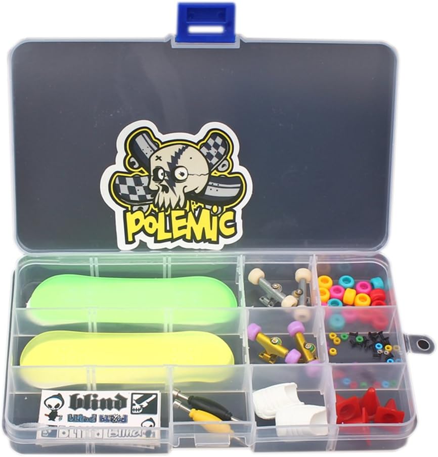 YY Luminous Finger Skateboard DIY Fingerboard Kit Wheels Shoes