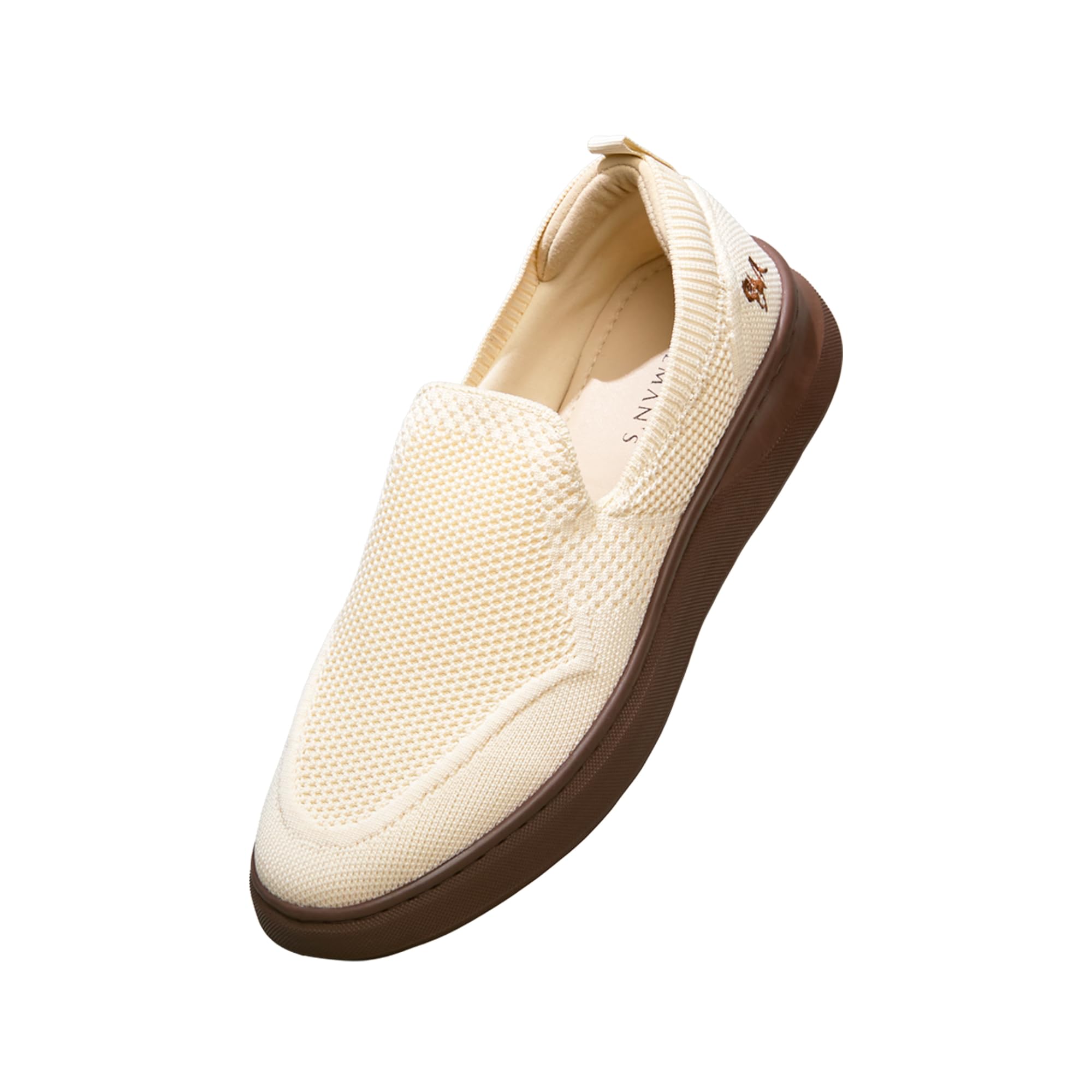 Elevate Unisex Slip-On Shoes | Lightweight Breathable Knit Sneakers with Cushioned TPR Sole | Comfortable Everyday Walking, College, Office & Travel Footwear-image-24