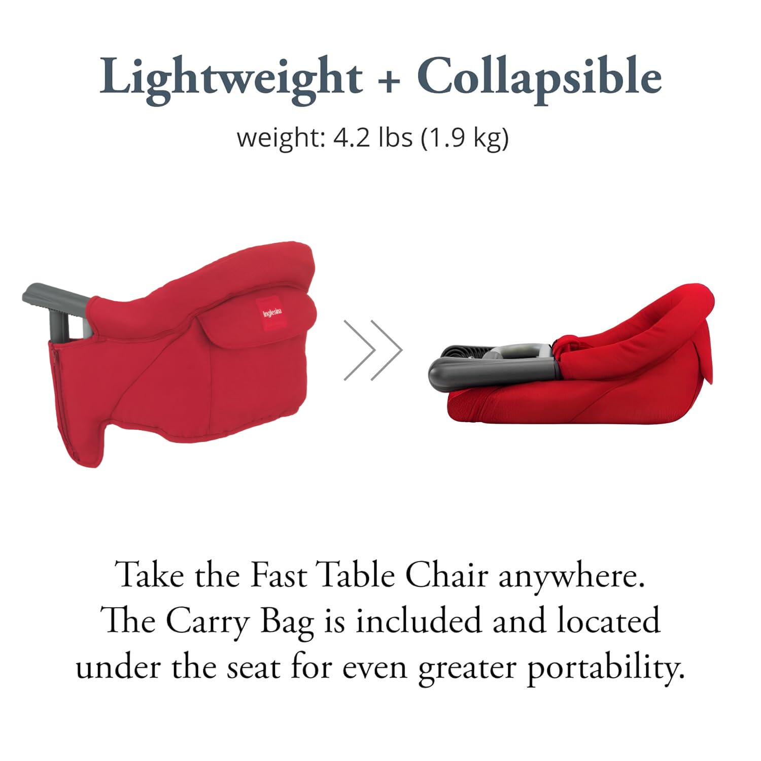 Amazon.com : Inglesina Fast Table Chair, Red : Baby