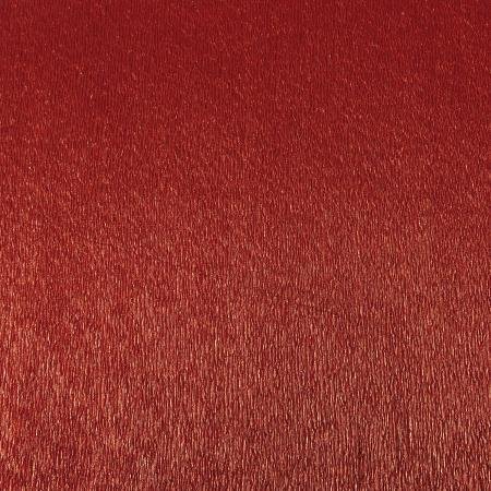 Rotolo carta Crépon metallizzato 50 x 250 80 g/m² crêpage 95%, colori rosso 04 – Confezione da 10