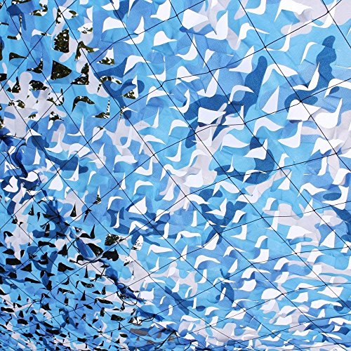 GSPMC Woodenland Tarnnetz Camo Netting für Camping Verstecken/Shading Net (Farbe : Blau, größe : 2 * 3m) – Bild 4