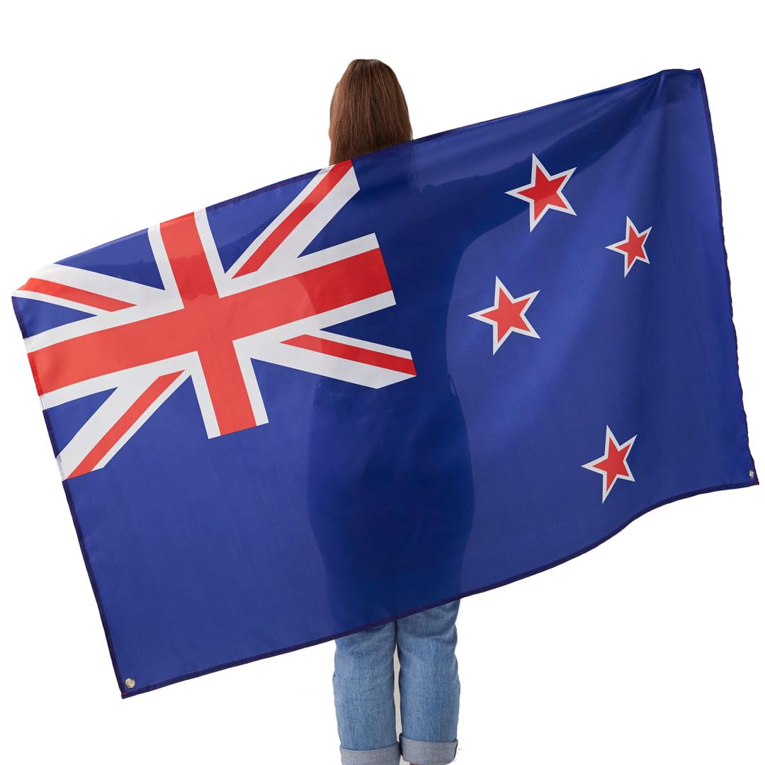 Runesol New Zealand National Flag 3x5, 91x152cm, Brass Eyelet in Every Corner, Wellington Anniversary Day, Waitangi Day - Image 2