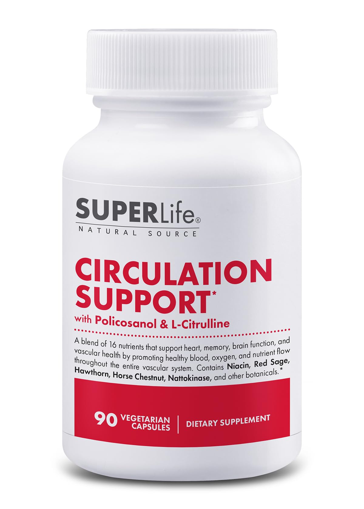 Circulation Support - Promotes Healthy Blood, Oxygen & Nutrient Flow