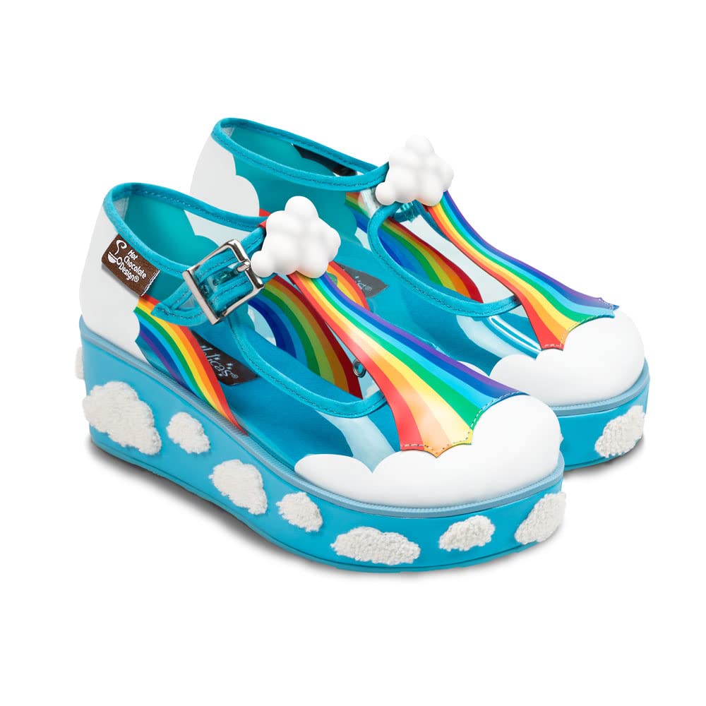 Hot Chocolate Design Chocolaticas Funky Canvas Women's Mary Jane Flat Shoes — view 17