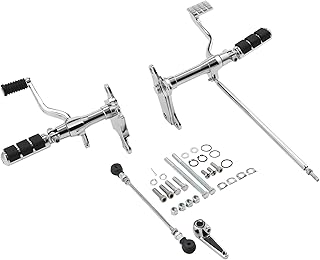 TCT-MT Complete Forward Control Pegs Levers & Linkage Fit For Harley Sportster XL 883 1200 1991-2003 Chrome 2002 2001 2000 1999 1998 1997 1996 1995 1994 1993 1992