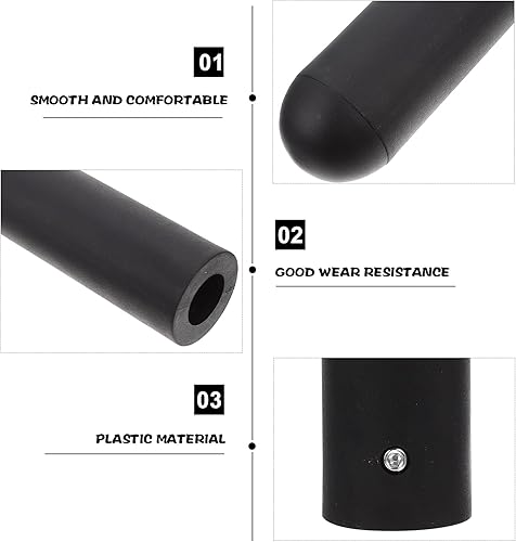 Miniatura 2 de LIOOBO Manguitos adaptadores de barra mangas de barra resistentes, empuñaduras de mango de goma, tapa de extremo de manillar de fitness, postes de