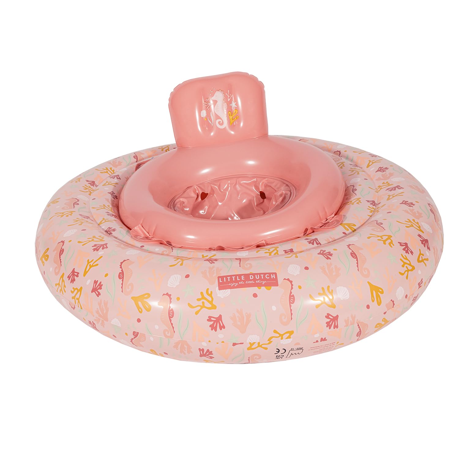 Little Dutch Schwimmsitz Schwimmring für Babys Kleinkinder Mädchen rosa - Ocean Dreams