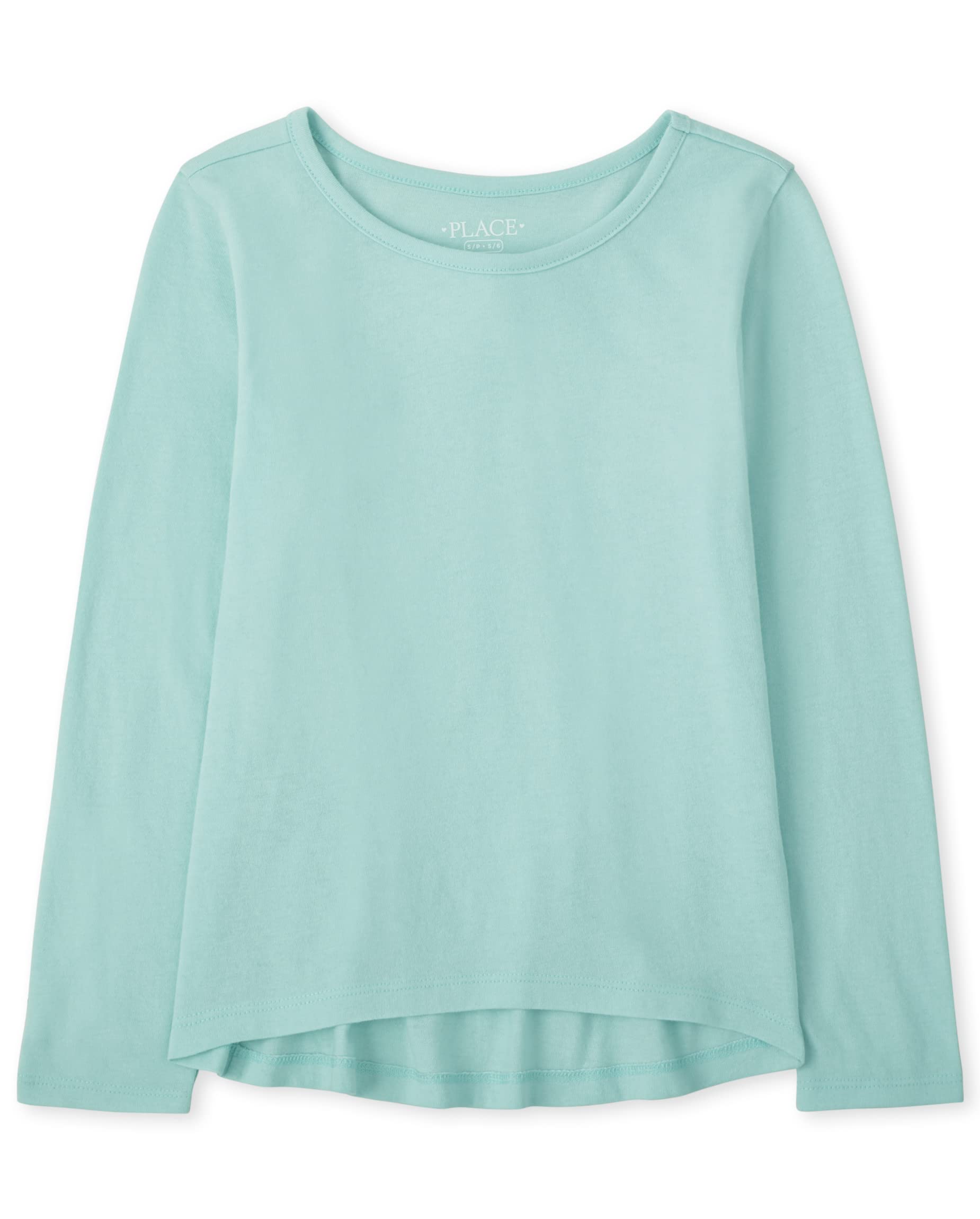 Girls High Low Basic Layering Tee
