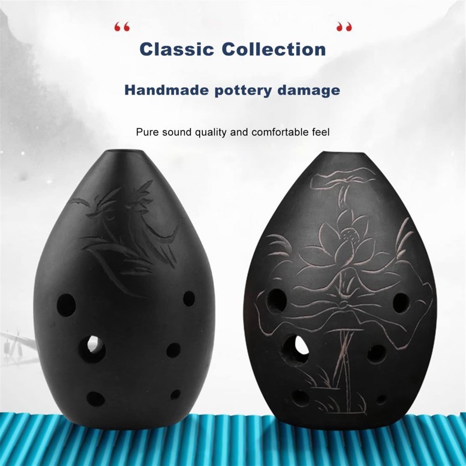 Ocarina flöte Chinesische Flöte Portable Clay Xun 8 Löcher Xun Instrument Für Musik Ocarina