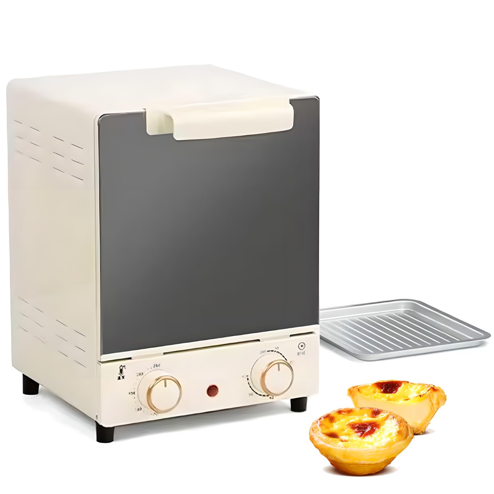 Mini Forno Elettrico da 750 W, Forno a Convezione Intelligente a 3 Livelli con Temperatura Regolabile da 70-250 ℃ e Timer da 60 Minuti, Forno da Controsoffitto Verticale per Cuocere Cottura