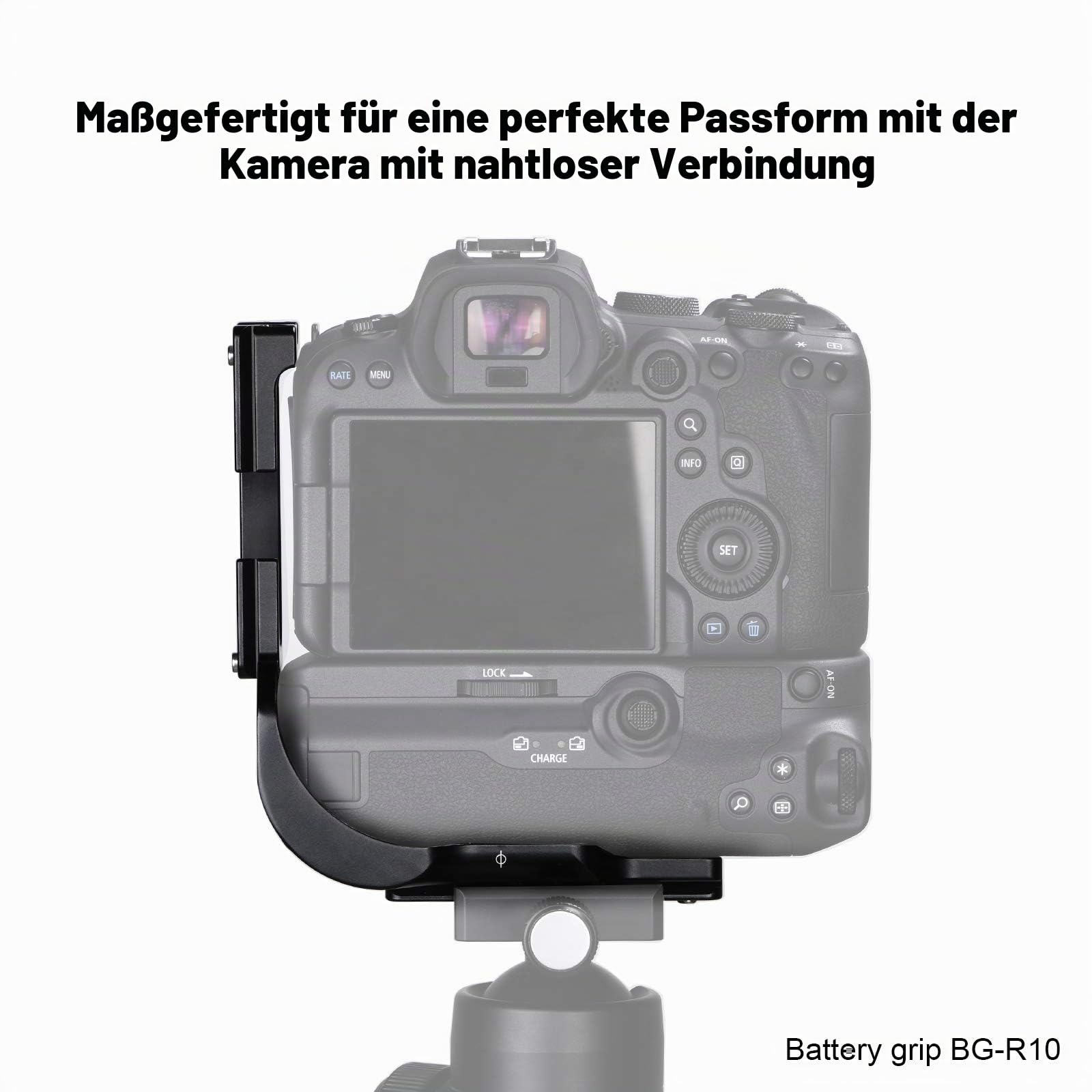 SUNWAYFOTO PCL-R5G Custom L-Halterung für Canon EOS R5/R6/R5C mit Batteriegriff BG-R10 & R5 Mark II/R5II mit BG-R20 Arca Swiss RRS kompatibel