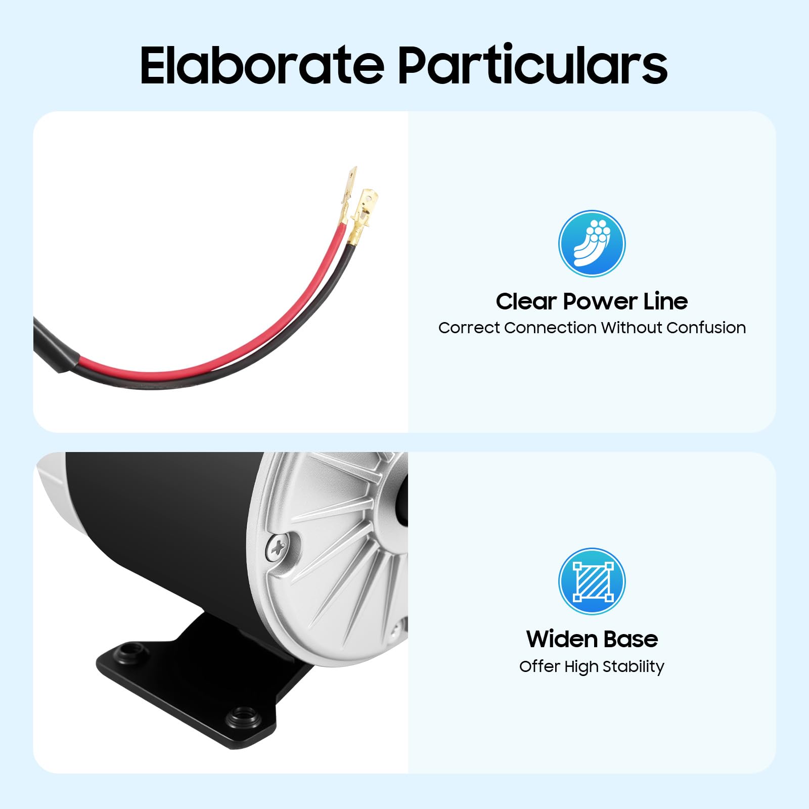 Moteur magnétique permanent 350 W - Moteur électrique - Kit de conversion de moteur à brosse - Pour petites scooters, petits karts, vélos électriques 24 V