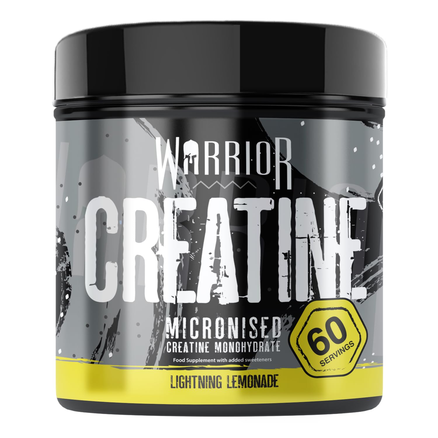 Warrior Creatine Monohydrate Powder 300g – Pure Micronised Creatine – 60 x 5g Servings – Creatine Supplement for Muscle Power, Strength & Recovery – Pre & Post Workout Powder (Lightning Lemonade)