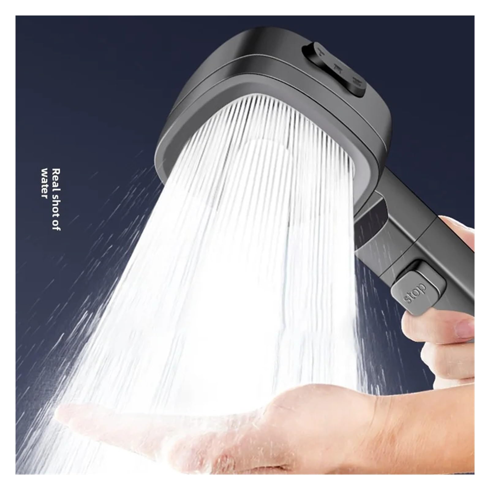 Ducha de mano cuadrada de 3 modos