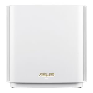 ASUS ZenWiFi XT9 AX7800 Tri-Band WiFi6 Mesh WiFiSystem (1Pack), 802.11ax, up to 2850 sq ft & 4+ Rooms, AiMesh, Lifetime Free Internet Security, Parental Controls, 2.5G WAN Port, UNII 4, White