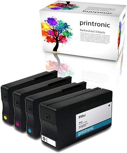 Cartucho de tinta remanufacturado de repuesto para impresoras HP 950xl HP 951xl (1 negro, 1 cian, 1 magenta, 1 amarillo) para impresoras OfficeJet