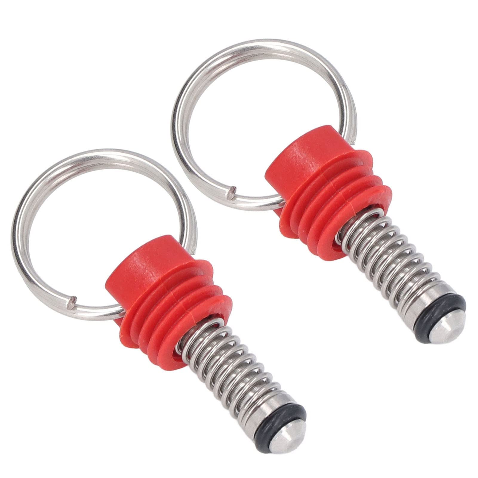 2Pcs Ball Lock Keg Pressure Relief Valve, Corny Keg Pressure Relief Valve, Keg Pressure Relief Valve Ball Lock Couvercle Cornelius Style Kit D'accessoires Pour la Sécurité`(rouge)