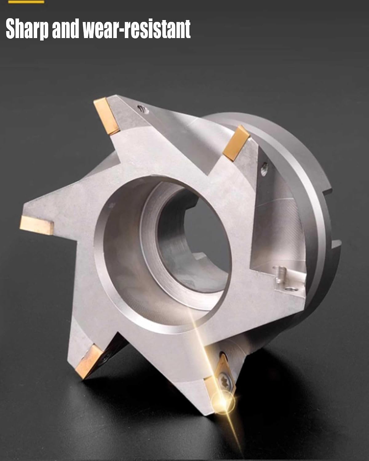 DCWR55-100-32-6 Dovetail Milling Cutter with 10pcs DCMT11T304 Inserts,42CrMo Alloy Steel for Face Milling, Chamfering, Profiling & Root Cleaning, High-Efficiency Anti-Vibration Design