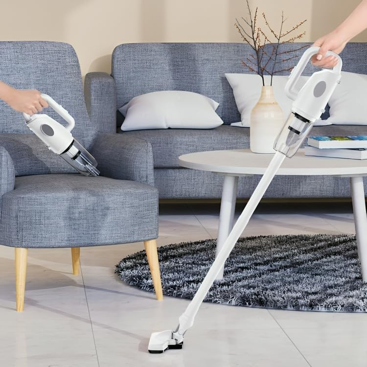 PESOMA Corded Vacuum Cleaner for Home & Office|2-in-1 Handheld & Stick Vacuum|600 W Motor with Strong Powerful 15KPA Suction|Hepa Filter|Clean Under Bed, Sofa |Include Carpet/Floor Brush (White) (B0DFW7F5MS) Amazon Price History, Amazon Price Tracker