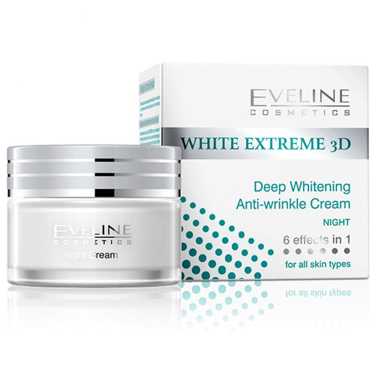 Eveline White Extreme 3D Deep Whitening Night Cream (50ml)
