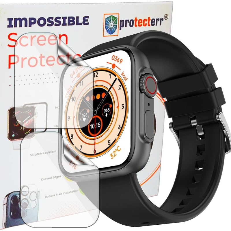 Image of 2-Pack| Screen Protector /Guard for Fire-Boltt Gladiator 1.96 inch Smartwatch -Not A Tempered Glass