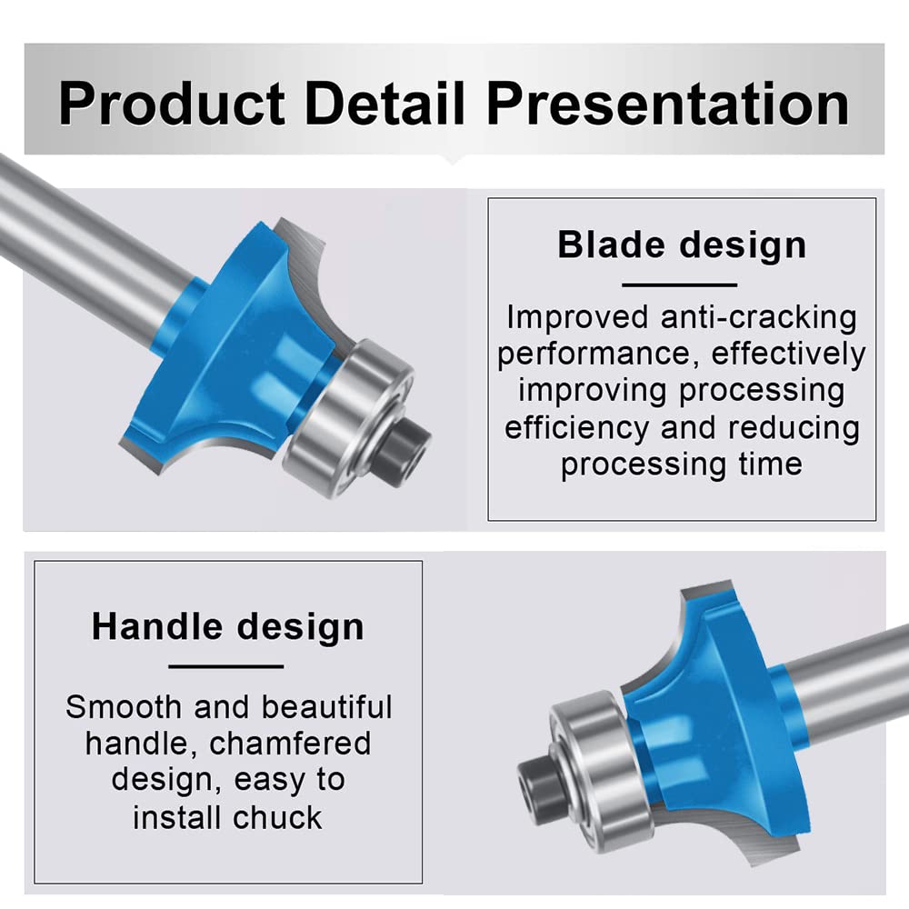 Track Saw PEALIFE 26 Bits Molding Router Bit Set Door Drawer Cabinet ...