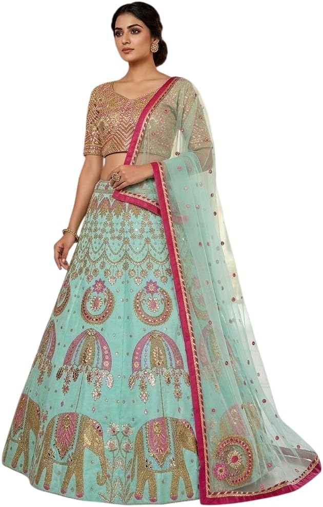 Lehenga Choli Set with Dupatta For Women Ready To Wear for women.