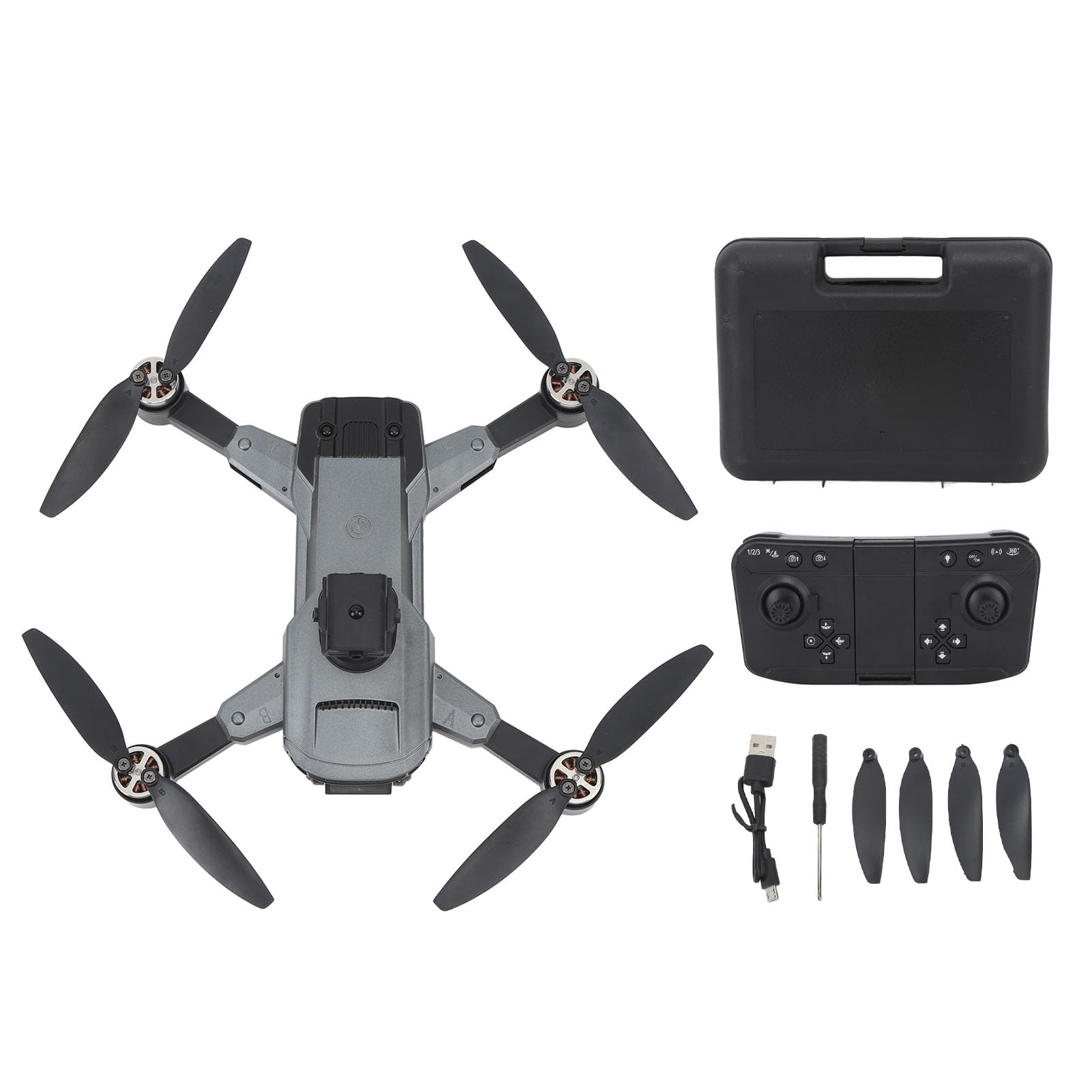 Drone S99 con Cámara Dual, Avión RC para Evitar Obstáculos de 4 Vías con Fotografía de Gestos, Control de Detección de Gravedad 2.4G Quadcopter Plegable con Balanceo de 360​​​°