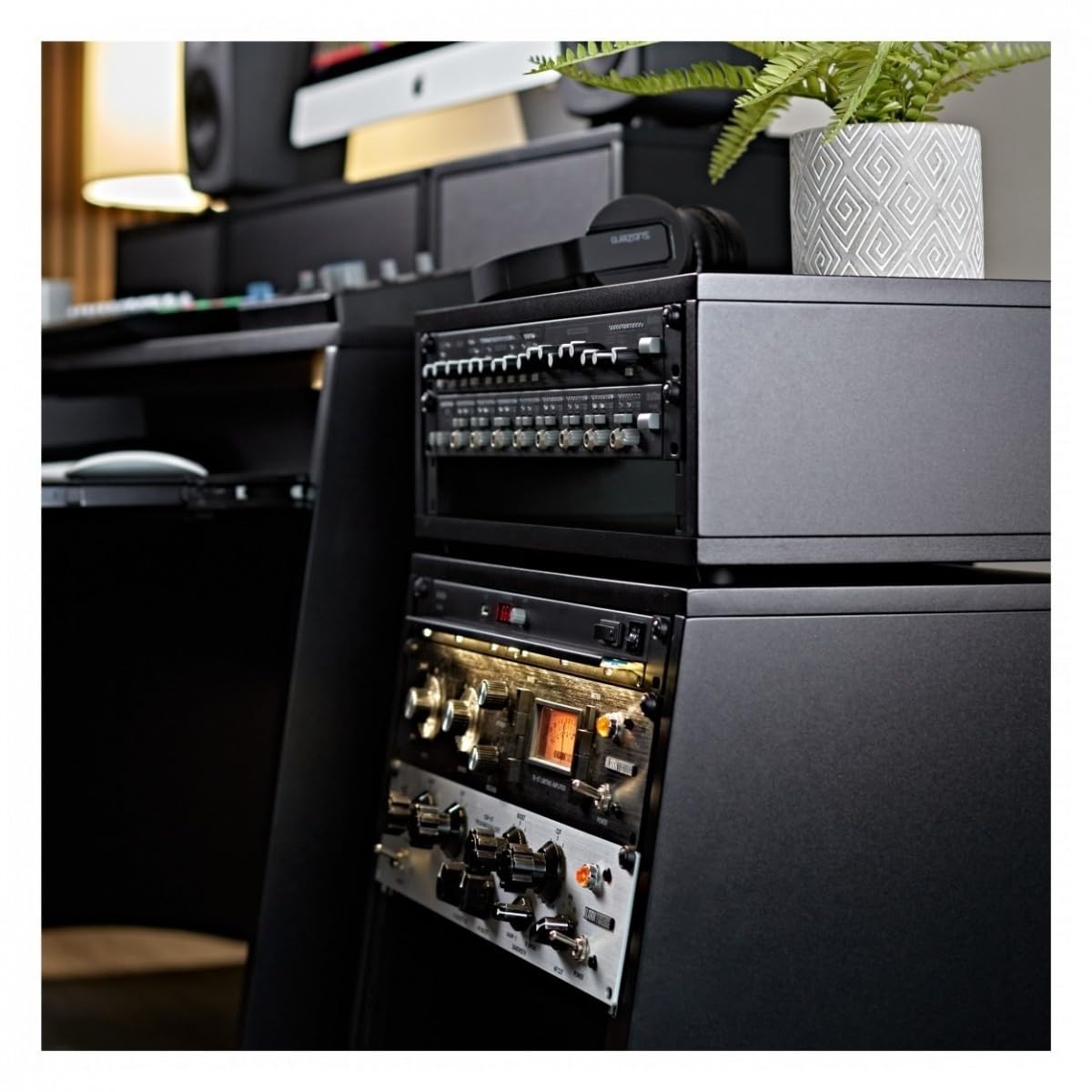 Unité de rack 3U pour les installations domestiques et de studio, taille compacte, noir