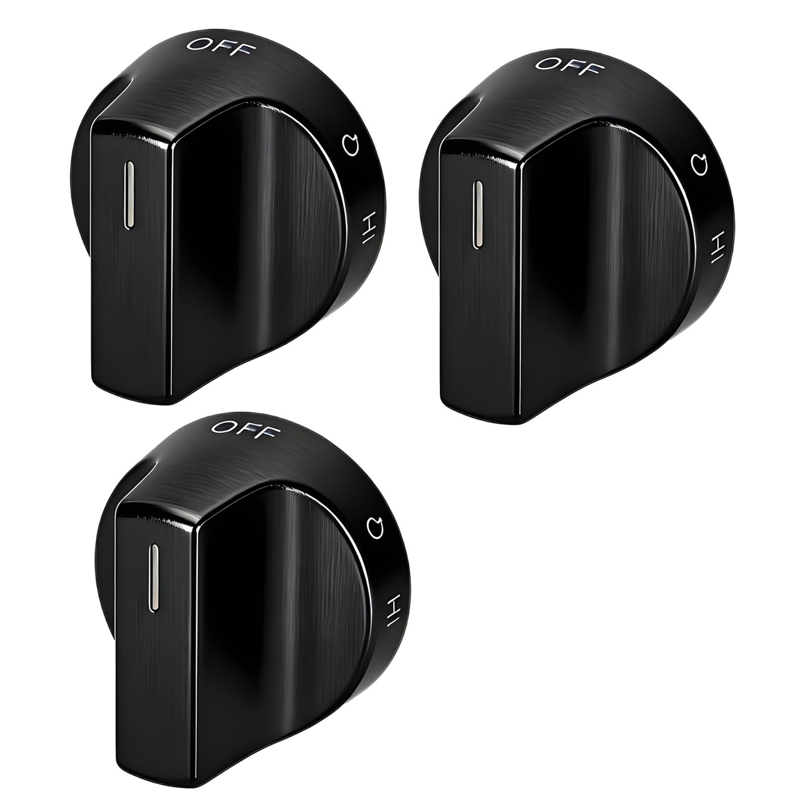 Belowsyaler 3Pcs Quick Installation Stove Burning Knob Replacement For Wfg550s0lv4 Wfg550s0lv5 W11620557 W11510457 Wfg525s0jv5 Wfg525s0jv6 High Efficiency Stove Coal