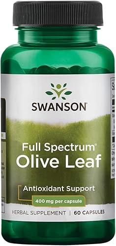 Espectro completo hoja de olivo 400mg 60CapsSwanson Premium
