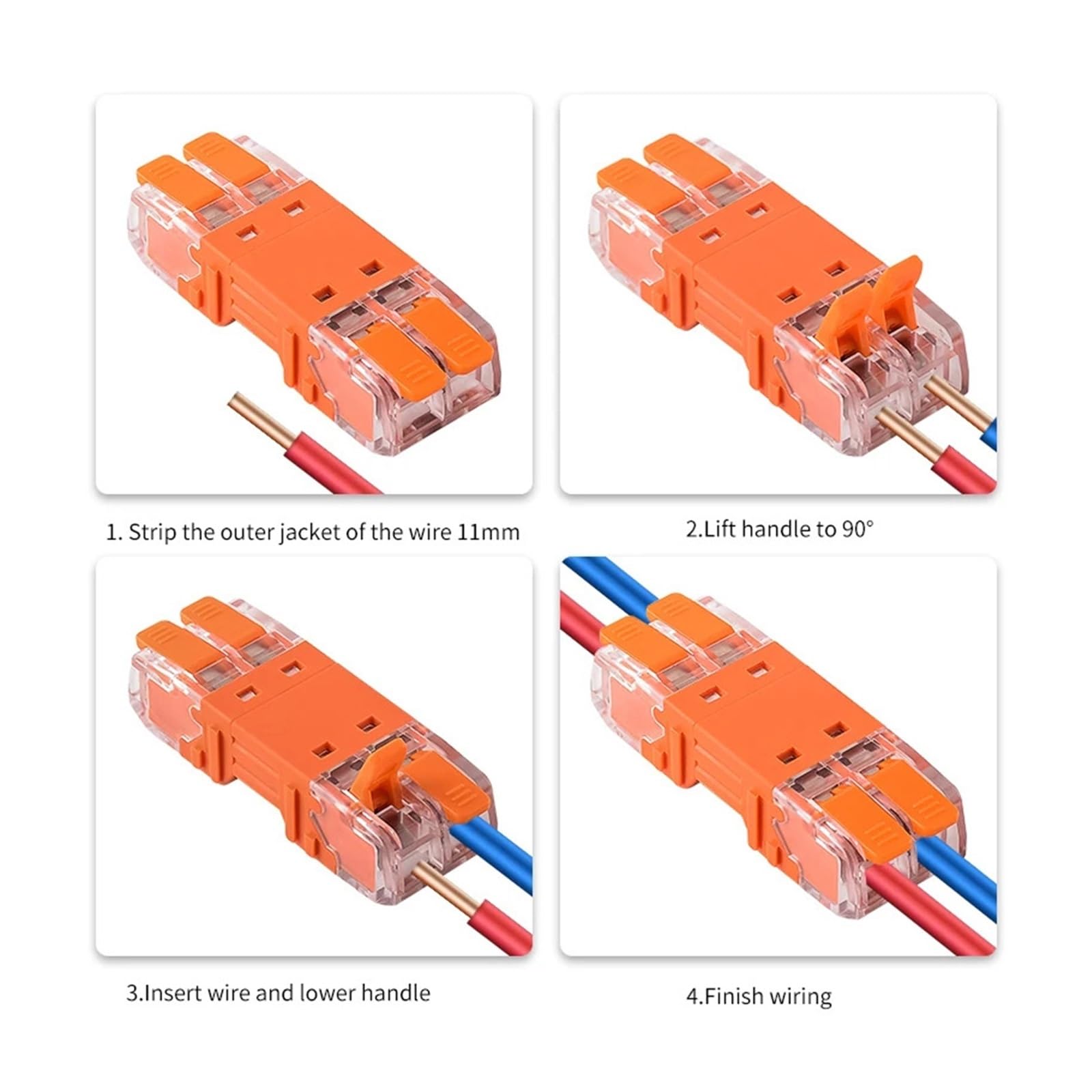 CMK64-Serie, 18-teiliges elektrisches Steckverbindungsset mit 2/3-Port-Kompaktkabelanschlüssen