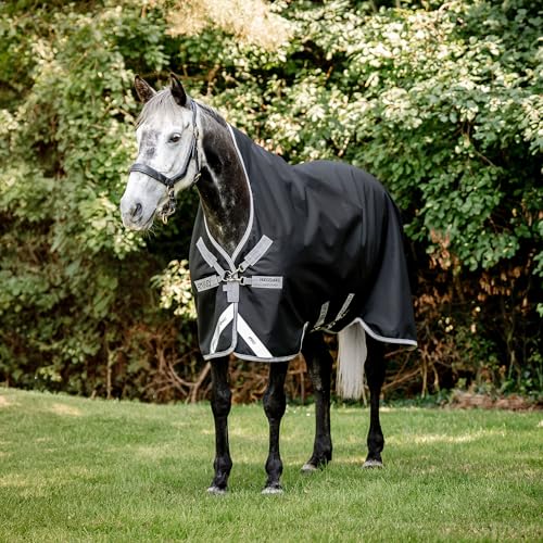 Couverture Amigo Bravo 12 Wug imperméable pour cheval taille M 72 noir gris