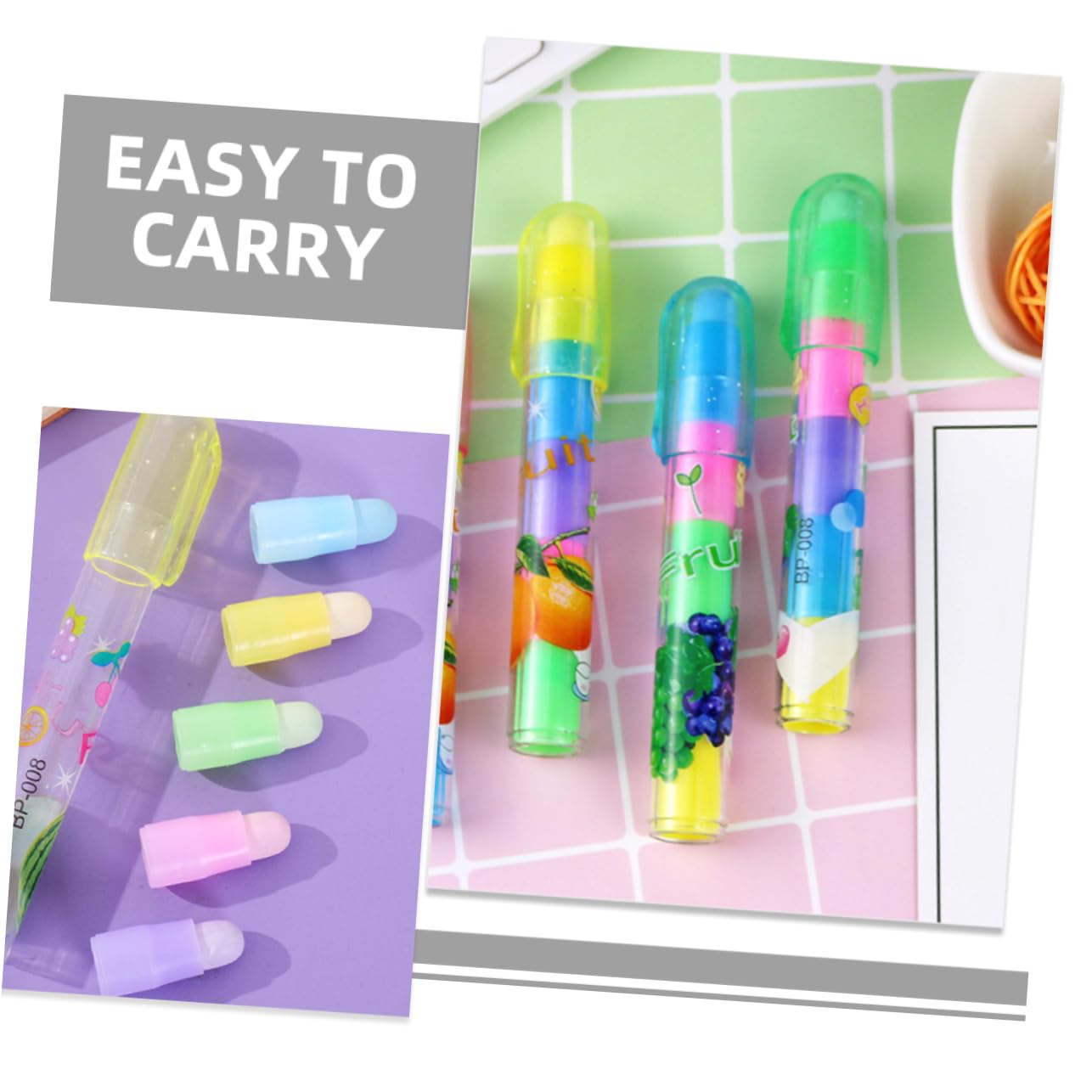 Tofficu 36stücke Niedliche Radiergummis Kleine Kinderradiergummis Kawaii-zeichenzubehör Radiergummi-packung für Schule Büro und Zuhause