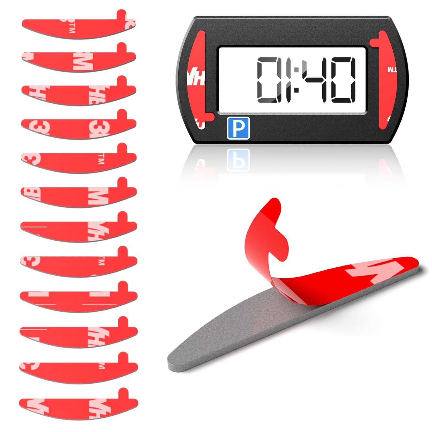 NEEDIT PARK LITE Electronic Parking Disc, Black | Car Interior At