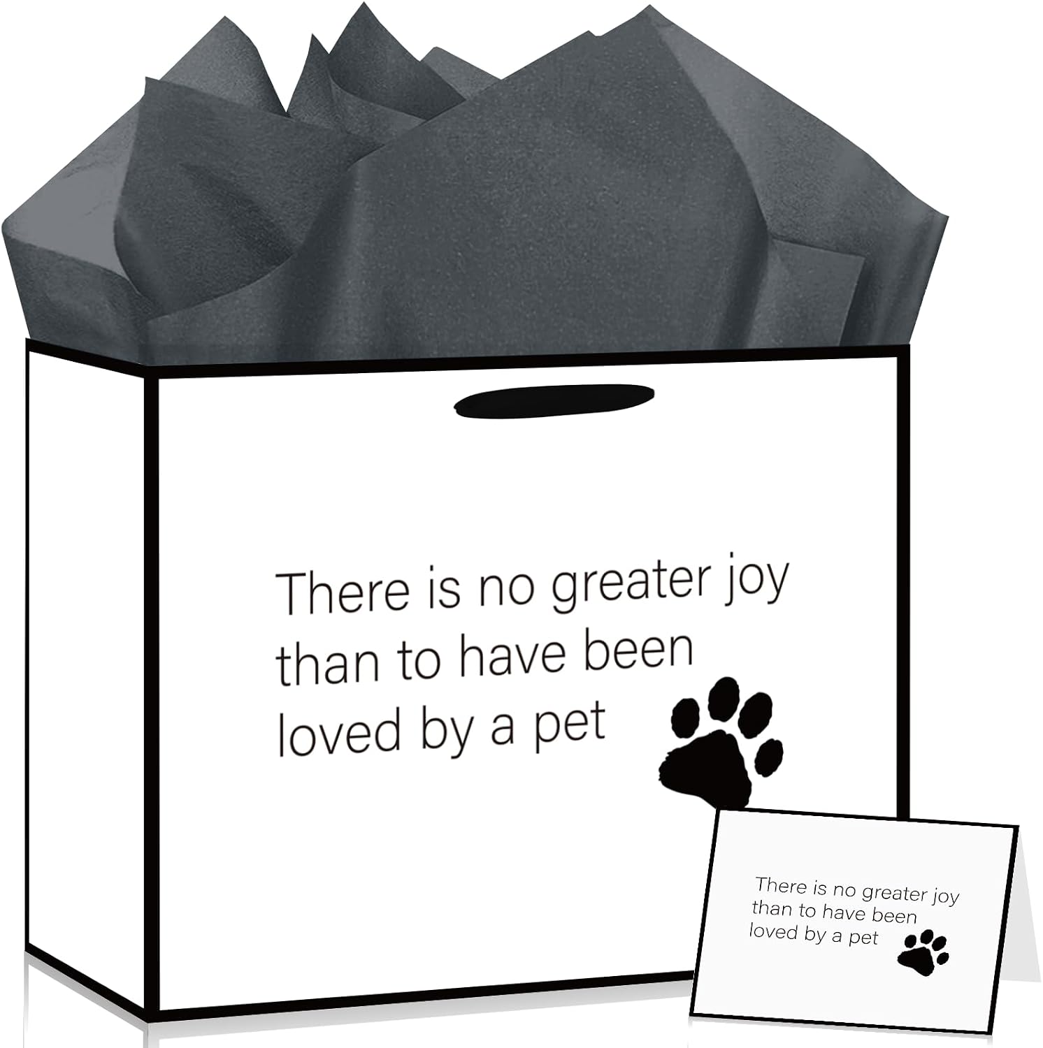 Pet Memorial Gift Bag with Wrapping Paper and Card Dog Cat Loss Sympathy Gifts Pet Bereavement Bag for Funeral Condolence Party Celebration of Life Bereavement Remembrance Supplies